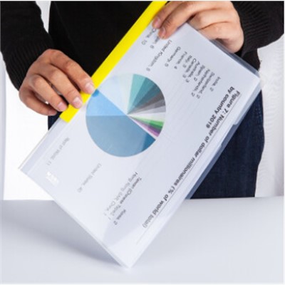 得力/deli 5532 文件夾 得力（deli）文件夾 A4透明抽桿夾拉桿夾資料夾 辦公用品 可夾60張 5532 單位：個